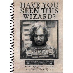 Notebook HARRY POTTER - Wanted Sirius Black